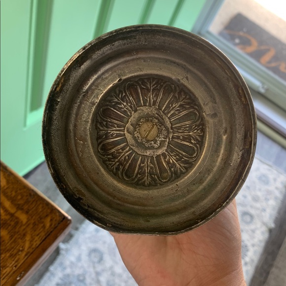 Antique Silver Plated decor item (candle holder) - Picture 3 of 6